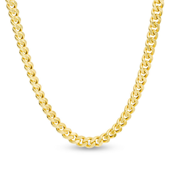 Gauge Diamond-Cut Curb Chain Necklace in 10K Gold