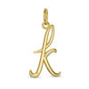 Thumbnail Image 1 of Lowercase Cursive &quot;k&quot; Necklace Charm in 10K Gold