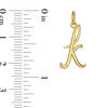 Thumbnail Image 2 of Lowercase Cursive &quot;k&quot; Necklace Charm in 10K Gold