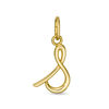 Thumbnail Image 1 of Lowercase Cursive &quot;s&quot; Necklace Charm in 10K Gold