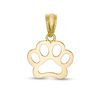 Thumbnail Image 0 of Dog Paw Cut-Out Necklace Charm in 10K Gold