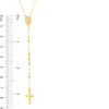 Thumbnail Image 1 of 2.2mm Rosary Bead Necklace in 10K Gold - 26"