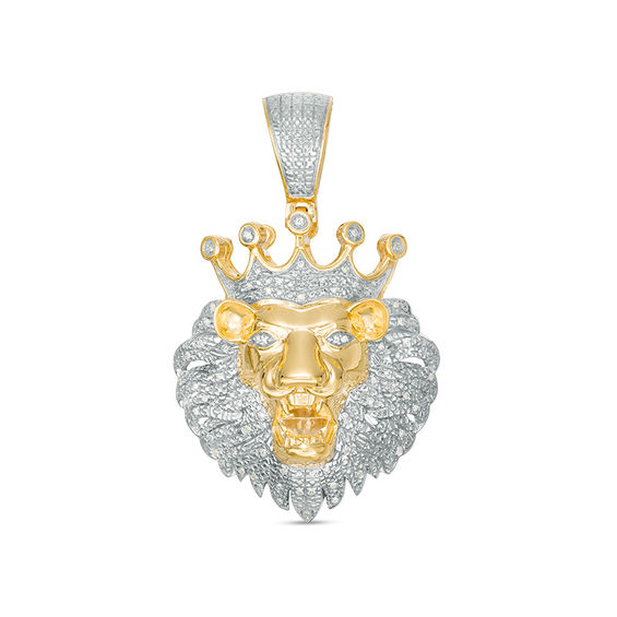 lion diamond pendant necklace