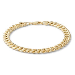 Made in Italy 200 Gauge Cuban Curb Chain Bracelet in 10K Semi-Solid Gold - 8.5&quot;