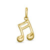 Thumbnail Image 0 of Tilted Music Note Necklace Charm in 10K Gold