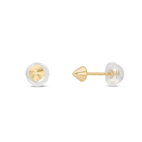 Spike Stud Earrings in 10K Gold