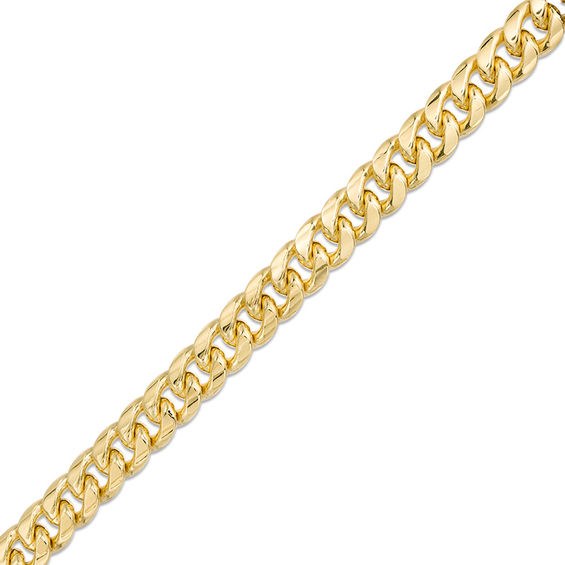 300 Gauge Cuban Curb Chain Bracelet in 10K Gold - 9"