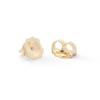 Thumbnail Image 2 of 10K Solid Gold Diamond Accent Vintage-Style Heart Studs