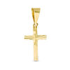 Thumbnail Image 0 of Diamond-Cut Cross Necklace Charm in 10K Gold