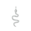 Thumbnail Image 0 of Cubic Zirconia Snake Necklace Charm in Sterling Silver