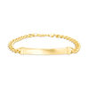 Thumbnail Image 0 of 140 Gauge Curb Chain ID Bracelet in 10K Gold - 8.5"