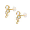 Thumbnail Image 1 of Bezel-Set Cubic Zirconia Bubble Crawler Earrings in 10K Gold