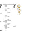 Thumbnail Image 2 of Bezel-Set Cubic Zirconia Bubble Crawler Earrings in 10K Gold
