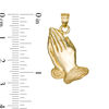 Thumbnail Image 1 of Praying Hands Necklace Charm in 10K Gold