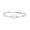 Thumbnail Image 0 of Honora 7 - 8mm Freshwater Cultured Pearl Loose Braid Bolo Bracelet in Sterling Silver - 9.75"