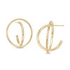 Thumbnail Image 0 of Orbit Huggie Hoop Earrings in 10K Gold