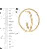 Thumbnail Image 1 of Orbit Huggie Hoop Earrings in 10K Gold