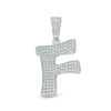 Thumbnail Image 0 of Cubic Zirconia "F" Initial Charm Pendant in Sterling Silver