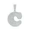 Thumbnail Image 0 of Cubic Zirconia "C" Initial Charm Pendant in Sterling Silver