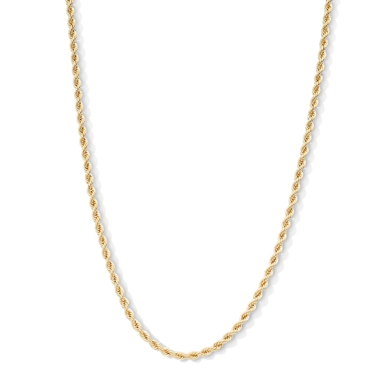 Main Image 1 of 14K Hollow Gold Rope Chain - 20&quot;