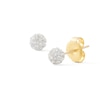 3mm Ball Stud Piercing Earrings in 14K Solid Gold - Short Post