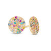 Thumbnail Image 1 of Multi-Color Cubic Zirconia Small Circle Stud Earrings in 10K Gold