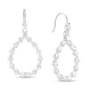 Thumbnail Image 0 of Pear-Shaped Cubic Zirconia Teardrop Earrings in Sterling Silver