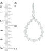 Thumbnail Image 1 of Pear-Shaped Cubic Zirconia Teardrop Earrings in Sterling Silver