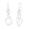 Thumbnail Image 0 of Layered Circles Dangle Drop Earrings in Sterling Silver