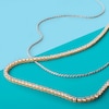 Thumbnail Image 2 of 4mm Cubic Zirconia Tennis Necklace in 10K Gold - 22&quot;