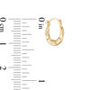 Thumbnail Image 2 of Child's Ribbed Hoop Earrings in 14K Gold