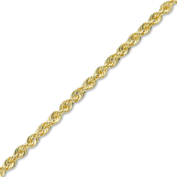 Gauge Rope Chain Bracelet in 14K Hollow Gold