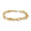 Thumbnail Image 1 of Chunky Layered Bracelet in 10K Gold Bonded Sterling Silver - 7.5&quot;