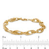 Thumbnail Image 2 of Chunky Layered Bracelet in 10K Gold Bonded Sterling Silver - 7.5&quot;