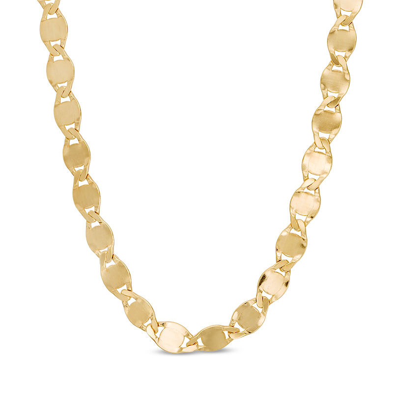 080 Gauge Valentino Chain Necklace in 10K Gold Bonded Sterling Silver - 18"