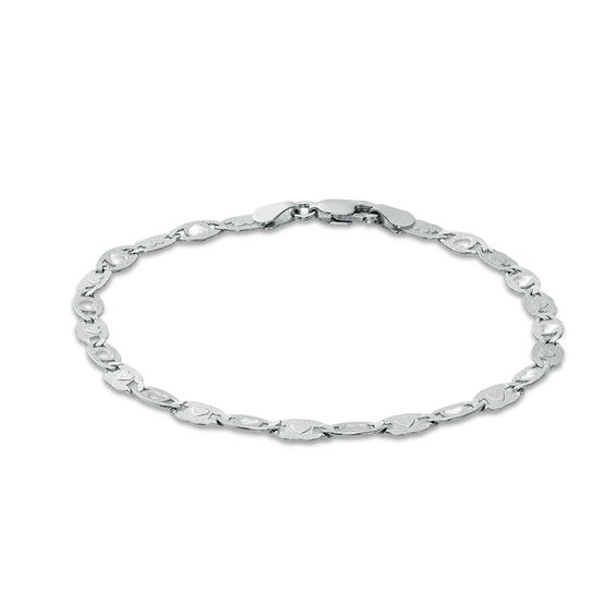 Sterling Silver 080 Gauge Valentino Chain Bracelet - 7.5"