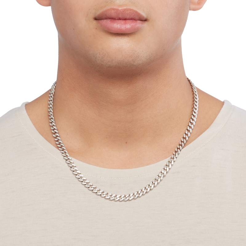 Sterling Silver Diamond Cut Rope Chain Necklace in 7mm Width, Gauge 150. Available in 6 Lengths.
