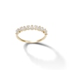 Thumbnail Image 1 of Marquise and Round Cubic Zirconia Zig-Zag Ring in 10K Gold - Size 7