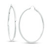 Thumbnail Image 0 of 55mm Square Tube Hoop Earrings in Sterling Silver