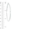 Thumbnail Image 1 of 55mm Square Tube Hoop Earrings in Sterling Silver