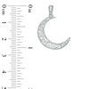 Thumbnail Image 2 of Filigree Crescent Moon Necklace Charm in Sterling Silver