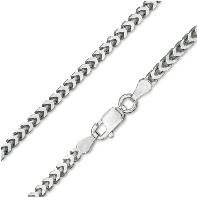 080 Gauge Wheat Chain Necklace in Sterling Silver - 22"