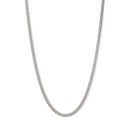 Made in Italy 060 Gauge Curb Chain Necklace in Sterling Silver - 20&quot;