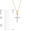 Thumbnail Image 6 of 10K Gold Diamond Accent Cross Pendant