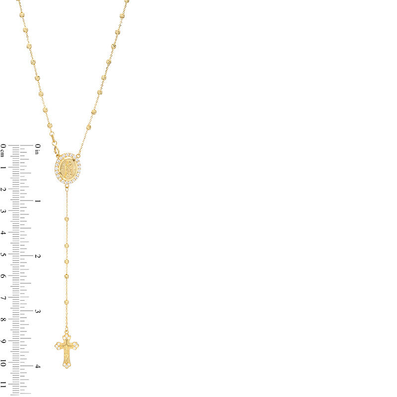 10k Yellow Gold Rosary Italy Made Necklace 17 inch | eBay