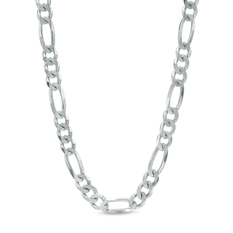 180 Gauge Figaro Chain Necklace in Sterling Silver - 30