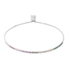 Thumbnail Image 1 of Multi-Color Cubic Zirconia Bolo Bracelet in Sterling Silver - 9.5&quot;