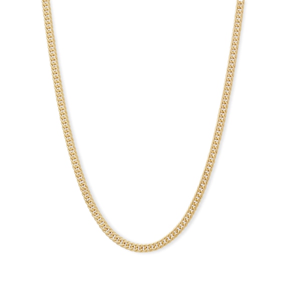 Made in Italy Gauge Curb Chain Necklace in 10K Hollow Gold