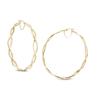 22mm 10k Yellow Gold Hollow Heart Shape Hollow Hoop Earrings - BillyTheTree  Jewelry