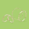 Thumbnail Image 2 of 10K Gold Bonded Loose Braid Hoops Made in Italy